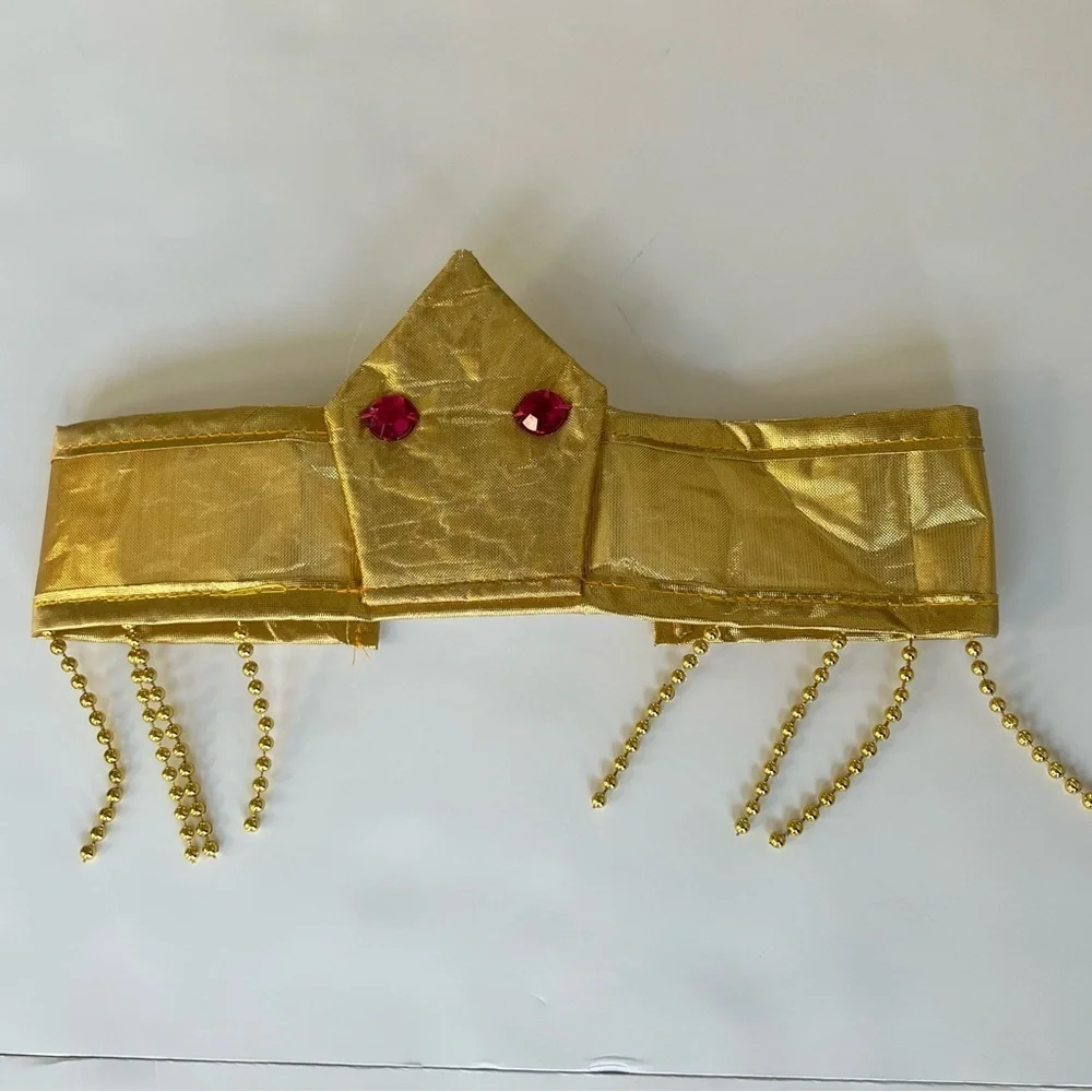 Cleopatra Costume Girls Large (10-12Y) Pink Gold Egyptian Queen Greek Goddess